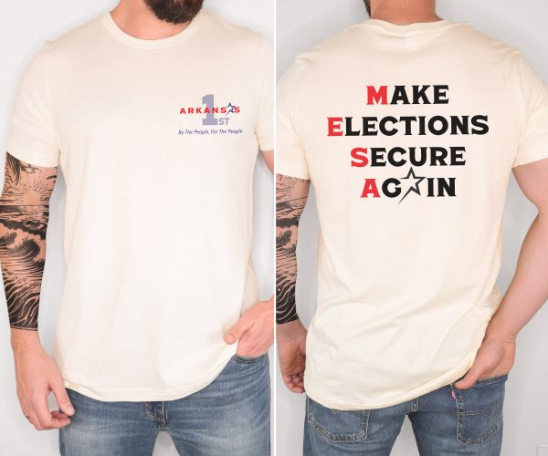Make Elections Secure Again Black - Bella Canvas 3001 - Unisex Short Sleeve Tee - Image 2