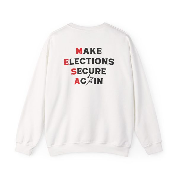 Make Elections Secure Again Black - Unisex Heavy Blend™ Crewneck Sweatshirt Gildan 18000 - Image 4