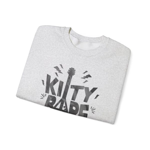 Kitty Barf Grey Guitar - Unisex Heavy Blend™ Crewneck Sweatshirt Gildan 18000 - Image 7