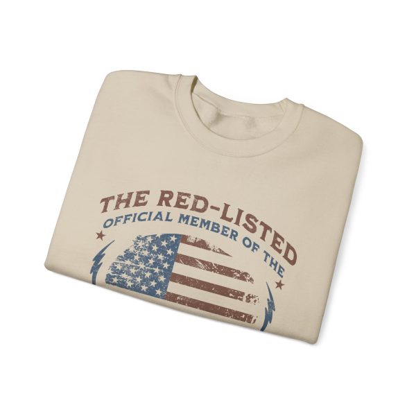 The Red-Listed Official Member of the Republicans Reject Club Sweatshirt – Unisex Heavy Blend™ Crewneck Sweatshirt Gildan 18000 - Image 4