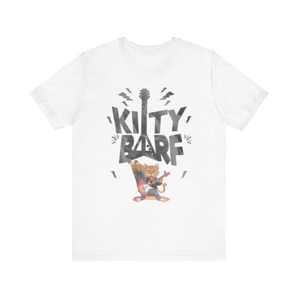 Kitty Barf Grey Guitar - Bella Canvas 3001 - Unisex Short Sleeve Tee - Image 6