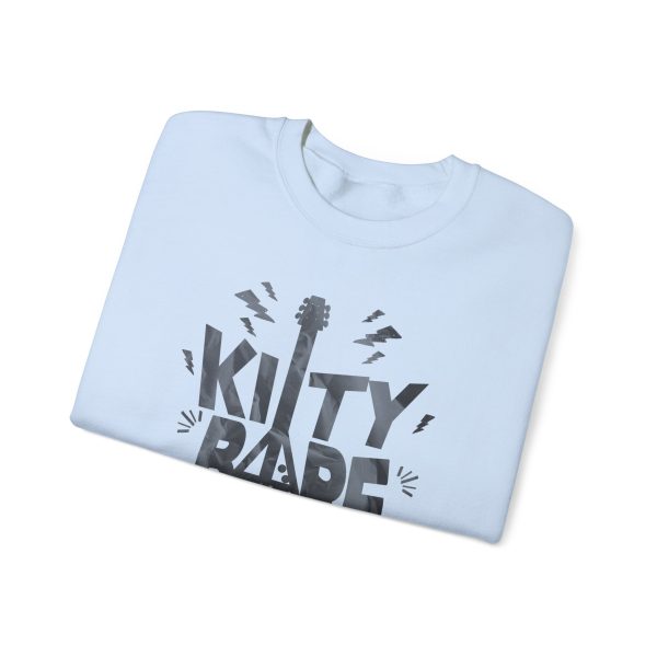 Kitty Barf Grey Guitar - Unisex Heavy Blend™ Crewneck Sweatshirt Gildan 18000 - Image 15