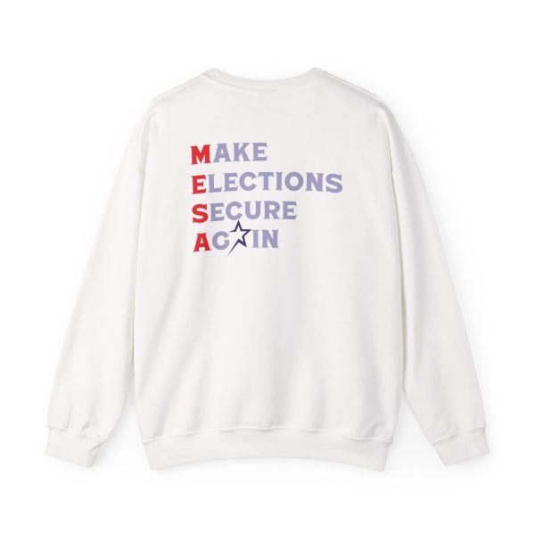 Make Elections Secure Again Grey - Unisex Heavy Blend™ Crewneck Sweatshirt Gildan 18000 - Image 9