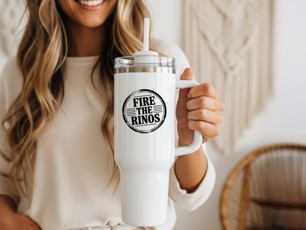 Conservative Not Compromised Fire the Rinos – 40oz Tumbler - Image 6