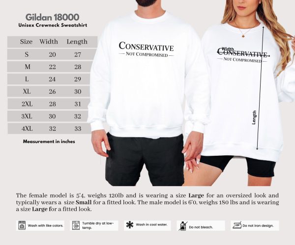 Conservative Not Compromised Fire the Rinos - Unisex Heavy Blend™ Crewneck Sweatshirt Gildan 18000 - Image 19