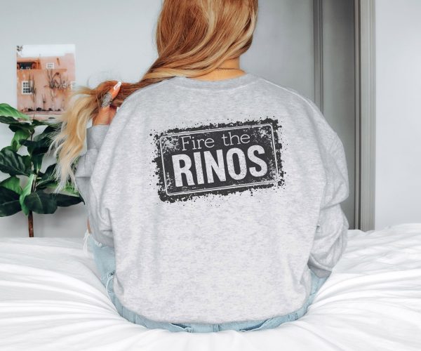 Conservative Not Compromised Fire the Rinos - Unisex Heavy Blend™ Crewneck Sweatshirt Gildan 18000 - Image 4
