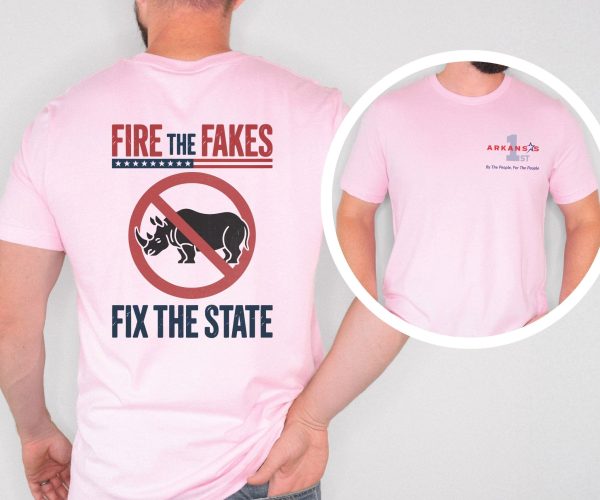 Fire the Fakes Flag No Rino Fix the State - Bella Canvas 3001 - Unisex Short Sleeve Tee - Image 18