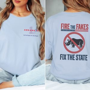 Fire the Fakes Flag No Rino Fix the State - Bella Canvas 3001 - Unisex Short Sleeve Tee