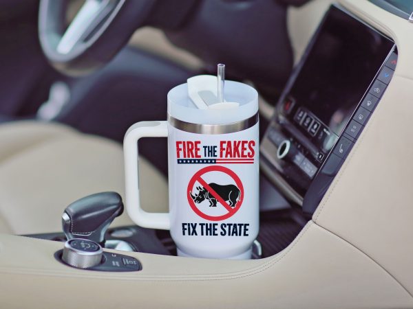 Arkansas 1st  – Fire the Fakes Fix the State 40oz Tumbler - Image 5