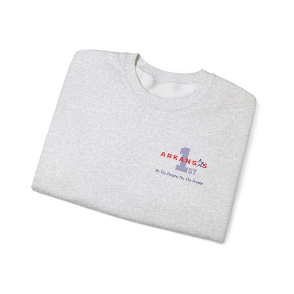 Fire the Fakes Flag Fix The State Arkansas 1st - Unisex Heavy Blend™ Crewneck Sweatshirt Gildan 18000 - Image 5